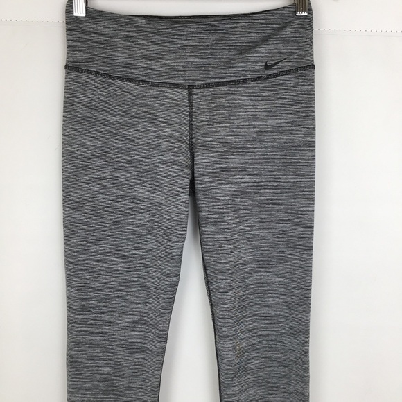 Nike Dri-Fit Gray Space Dye One Legend Full Length Leggings Women’s Size Medium - Picture 4 of 13